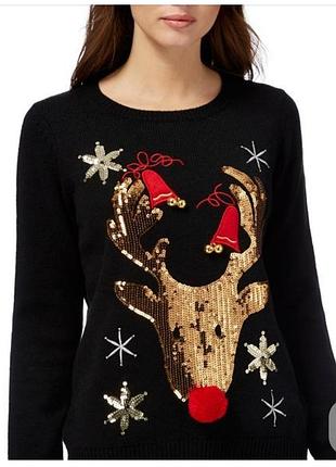 Красива новорічна жіноча кофта