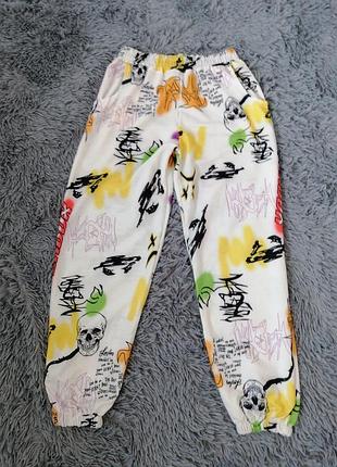 Принтовані штани туреччина з черепами