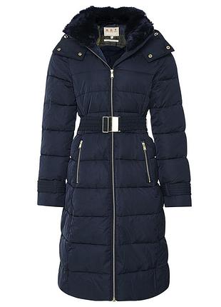 Удлиненный женский  пуховик barbour м-л