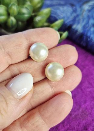 Базовые жемчужные клипсы sarah coventryрдинал pearl, винтаж