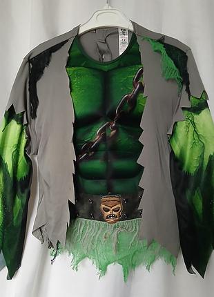 Кофта перевертня з м'язами оборотня вовка на 7-8 років з ланцюгом оборотень на гелловін halloween хеловін хелловін перевертень