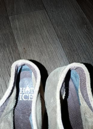 Замшеві черевики пісочний hot ice4 фото
