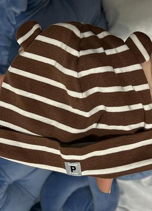 Легенька осіння та весняна шапка 4-9 місяців