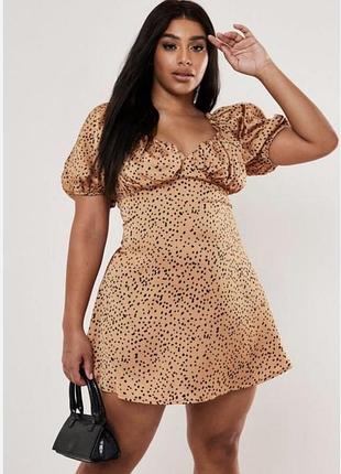 Стильна сатинова міні сукня, м