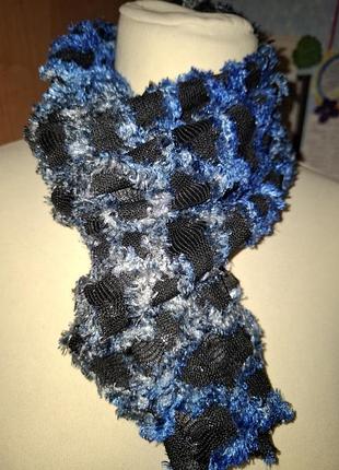Шарф шарфик теплый короткий.винтаж