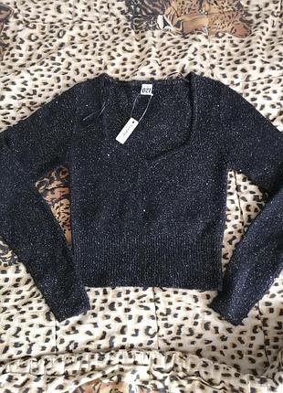 Кофта пайетки люрекс