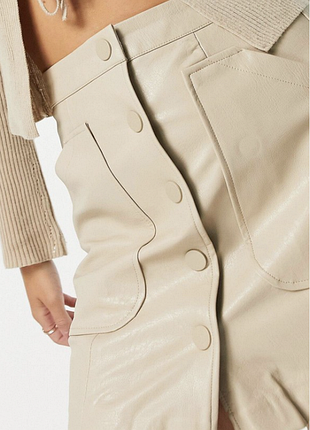 Женская мини юбка эко кожа 50 размер