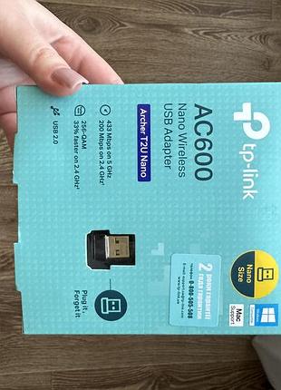 Мережевий адаптер тр-link archer t2u nano