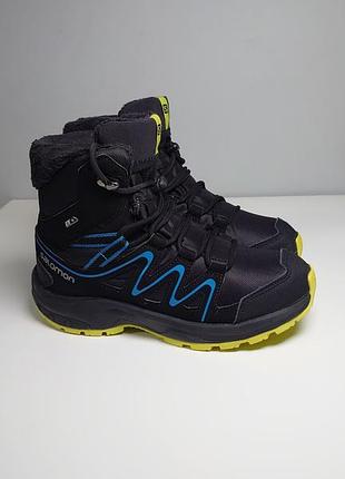 Ботинки треккинговые salomon minto winter junior 406570 waterproof black 34 р оригинал
