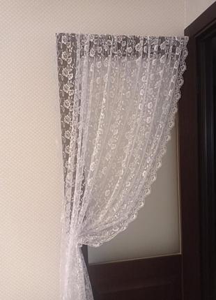 Тюль, занавеска. 2 шт