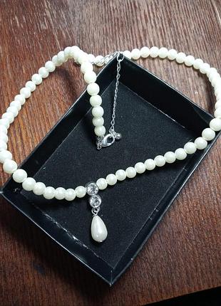 Комплект прикрас "перлина".