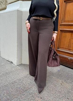 Теплі напіввовняні брюки