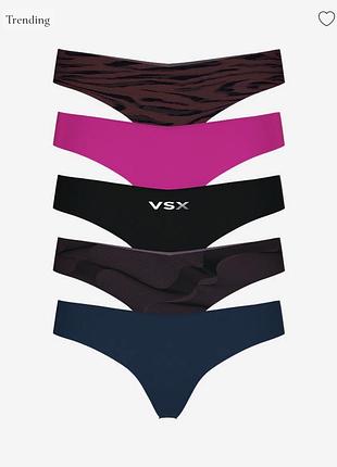 Набір безшовних трусиків вікторія сікрет оригінал victoria’s secret стринги
