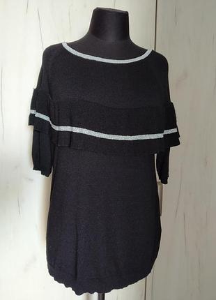 Женская трикотажная блуза короткий рукав