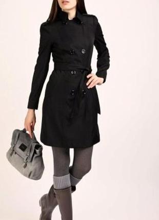Женский осенне-весинный черный тренч размер 42 от бренда alisa