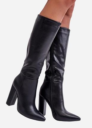 Високі жіночі сапожки truffle collection 38р. 24,5-25см обмін