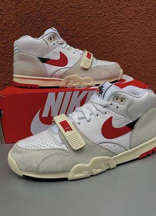 Шкіряні оригінальні чоловічі кросівки nike air trainer 1 розмір 44-45 устілка 29 см білого кольору 🔥