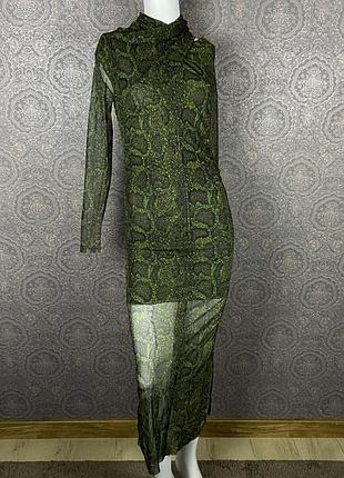 All saints — довга сукня у зміїний принт