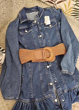 Джинсова сукня з рукавом р.хс