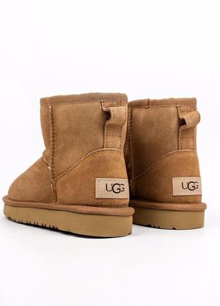 Детские угги ugg kids classic mini brown4 фото