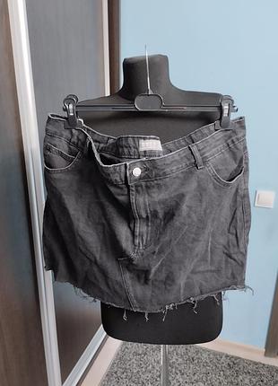 Юбка джинсовая большой размер