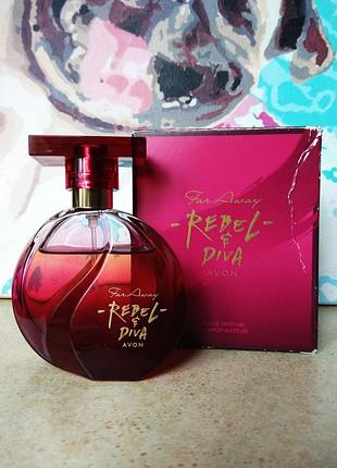 Avon far away rebel & diva парфумована вода для жінок 50 мл.