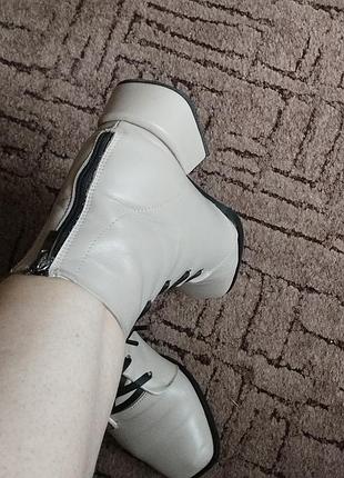 Ботинки женские кожаные