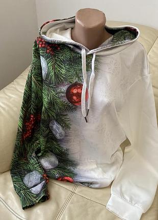 Продам худі з новорічним принтом