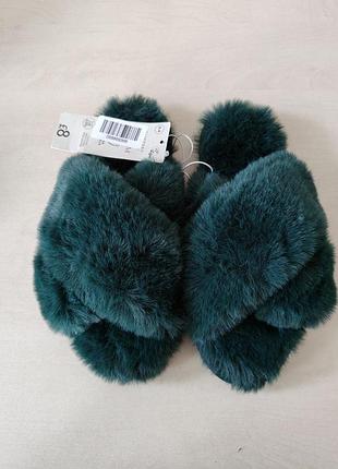 Женские плюшевые домашние тапочки тапочки тапочки slippers by george