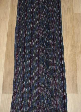 Вязаний шерстяний шарф missoni zig zag