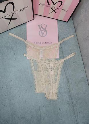 Трусики-стринги из кружева. the lacie. victoria's secret. оригинал 🇺🇸