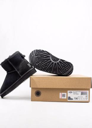 Дитячі уггі ugg kids classic mini black 3