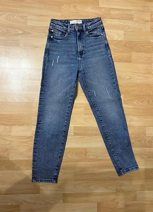 Джинси жіночі stradivarius, розмір eur 34, сині