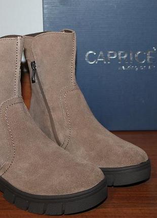 Зимові замшеві чоботи з мембраною caprice tex 37 розмір