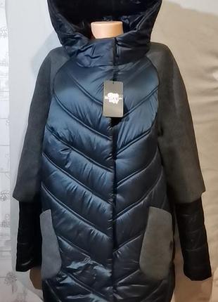 Нова жіноча куртка пуховик. великі розміри.