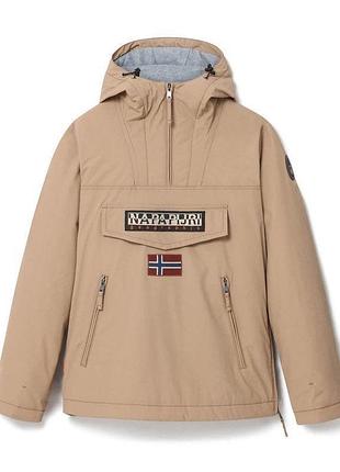 Нова оригінальна тепла куртка анорак napapijri rainforest winter beige