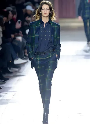 Подиумный шерстяной базовый блейзер в клетку/ в клетку пиджак paul smith.italy