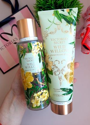 Оригинальный набор виктория сикрет victoria’s secret wild willow спрей и лосьон для тела