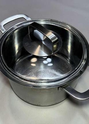 Кастрюля ikea sweden, stainless steel 18/10, состояние очень хорошее