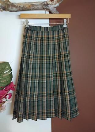 Шерстяная юбка peter hahn в складки