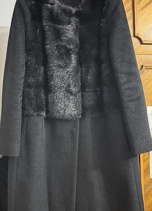Frizman пальто з альпакою і натуральною норкою