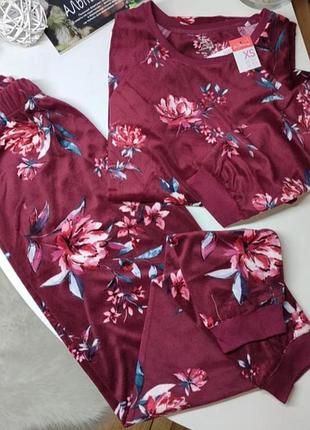 Пижама домашний костюм велюр