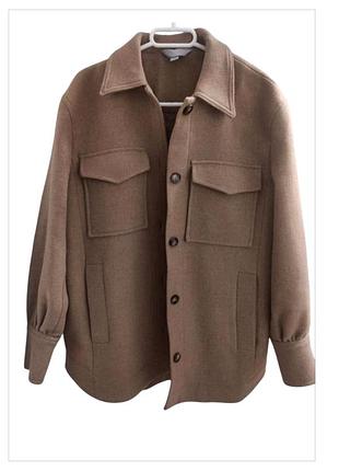 Пальто рубашка шерстяное