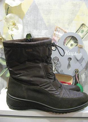 Сапожки ara 41 замша и плащевка