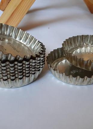 Комплект формочек для кексов ссср металлические форма для выпечки5 фото