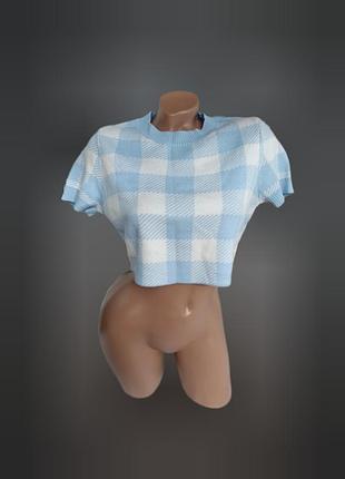 Жилет в клетку акриловый женский