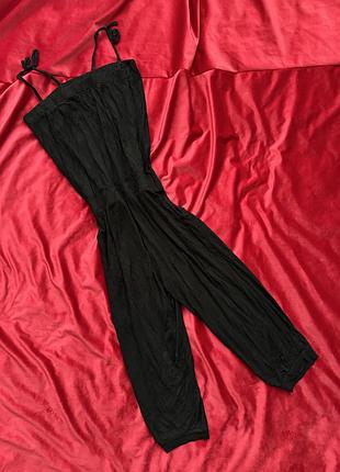 Комбинезон черный детский с карманами