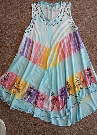 Платье миди летнее вискоза (индия)