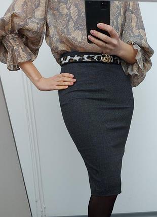 Спідниця олівець міді з красивою шліцею m&s