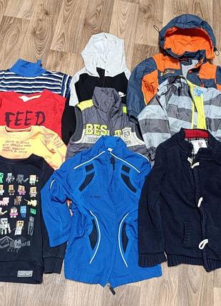 Большой пакет одежды на мальчика,размер 110-116